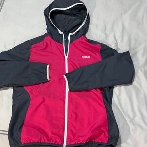 Reebok Women's Pink and Black Jacket
